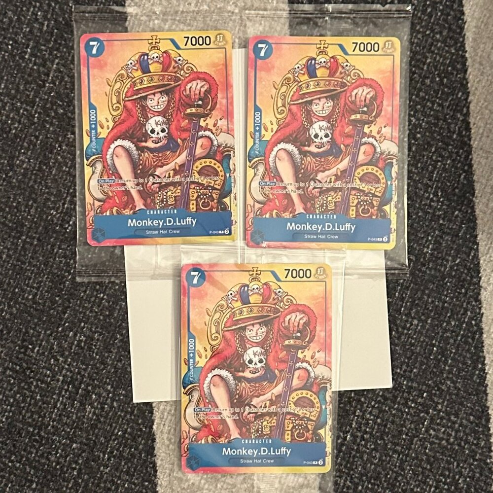 One Piece Card Game – Monkey D. Luffy NYCC 2024 Promo Card (Set of 3)